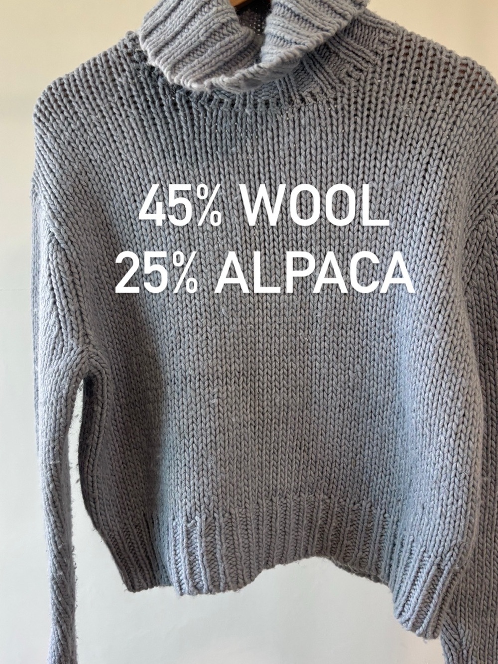 J Crew Cozy Turtleneck Sweater | Wool & Alpaca | Size M